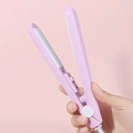 2-in-1 Hair Straightener and Mini Curling Iron with Cera-Mic Ceramic Technology