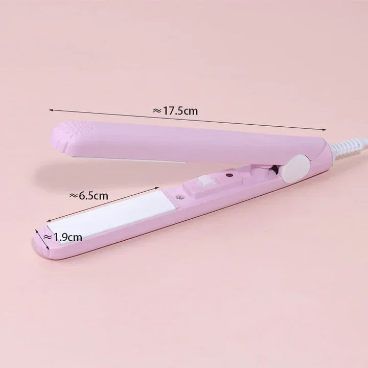 2-in-1 Hair Straightener and Mini Curling Iron with Cera-Mic Ceramic Technology