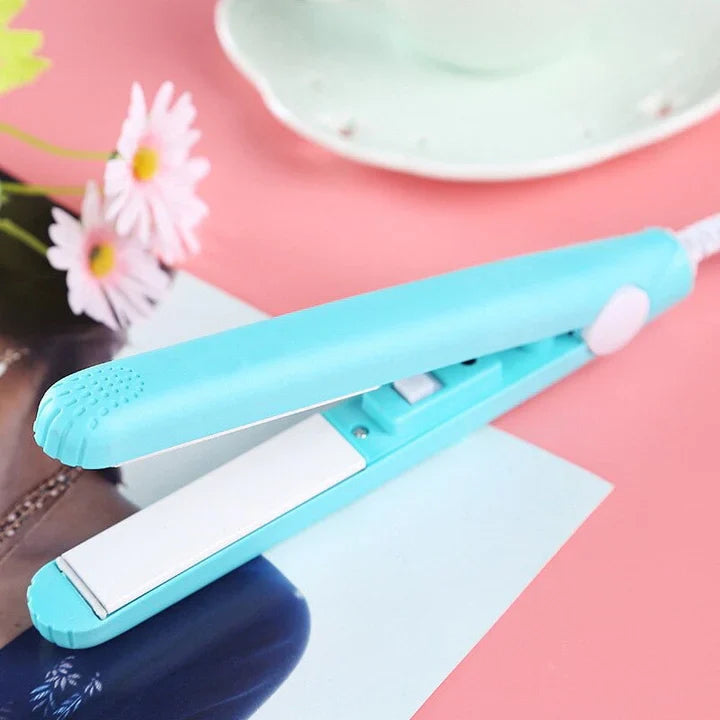 2-in-1 Hair Straightener and Mini Curling Iron with Cera-Mic Ceramic Technology
