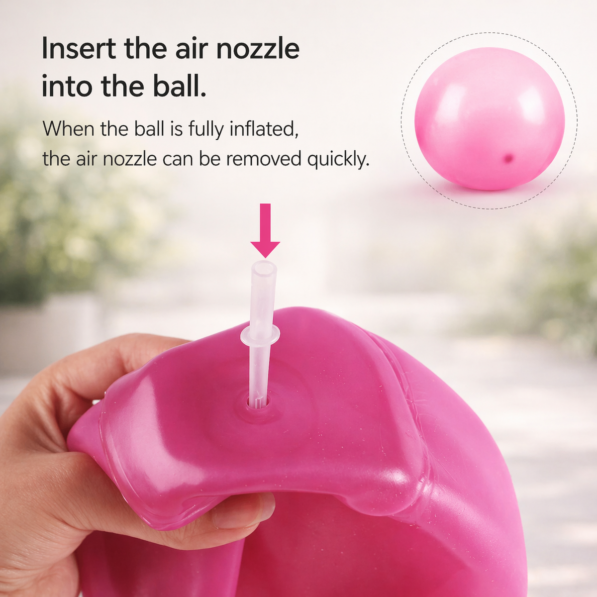 Rubber Inflatable Ball for Kids | Tear-Resistant Design