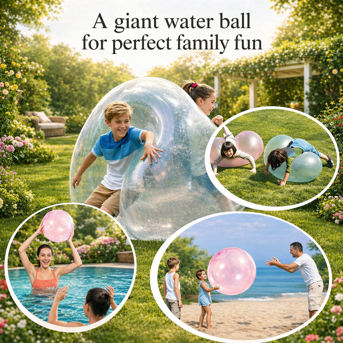 Rubber Inflatable Ball for Kids | Tear-Resistant Design