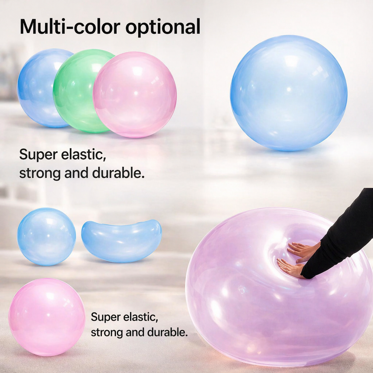 Rubber Inflatable Ball for Kids | Tear-Resistant Design
