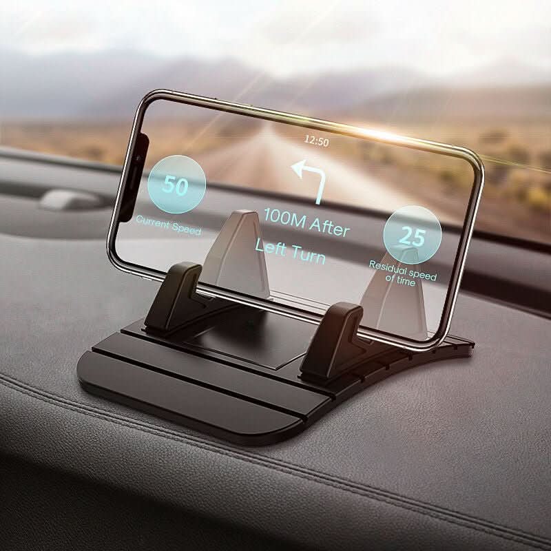 Car Phone Holder | Dashboard Mount | Anti-Slip Silicone Base