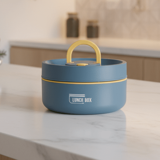 Double-Walled Insulated Lunch Box for Keeping Meals Warm