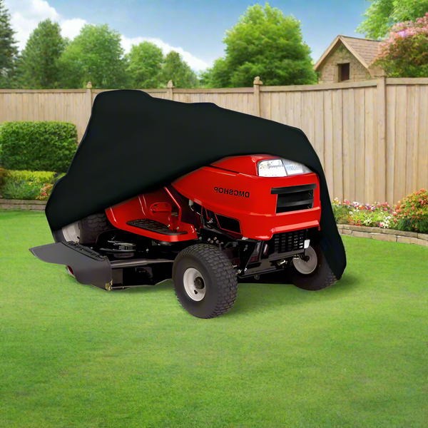 Durable Waterproof Lawn Mower Cover - All-Weather Protection for Push and Riding Mowers
