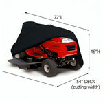 Durable Waterproof Lawn Mower Cover - All-Weather Protection for Push and Riding Mowers