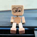 Wooden Decorative Figure | Movable Wobble Feature | Interchangeable Faces
