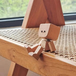 Wooden Decorative Figure | Movable Wobble Feature | Interchangeable Faces