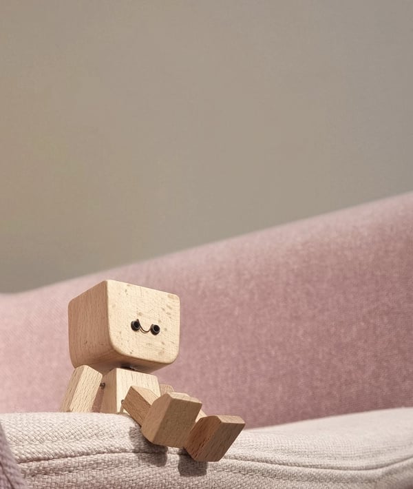 Wooden Decorative Figure | Movable Wobble Feature | Interchangeable Faces
