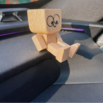 Wooden Decorative Figure | Movable Wobble Feature | Interchangeable Faces