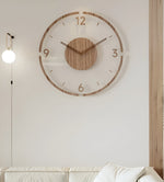 Modern Silent Wall Clock – Sleek Wood and Acrylic Design