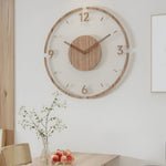 Modern Silent Wall Clock – Sleek Wood and Acrylic Design