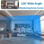 Indoor Camera with Night Vision, Motion Detection, and Wi-Fi Access