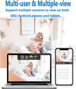 Indoor Camera with Night Vision, Motion Detection, and Wi-Fi Access