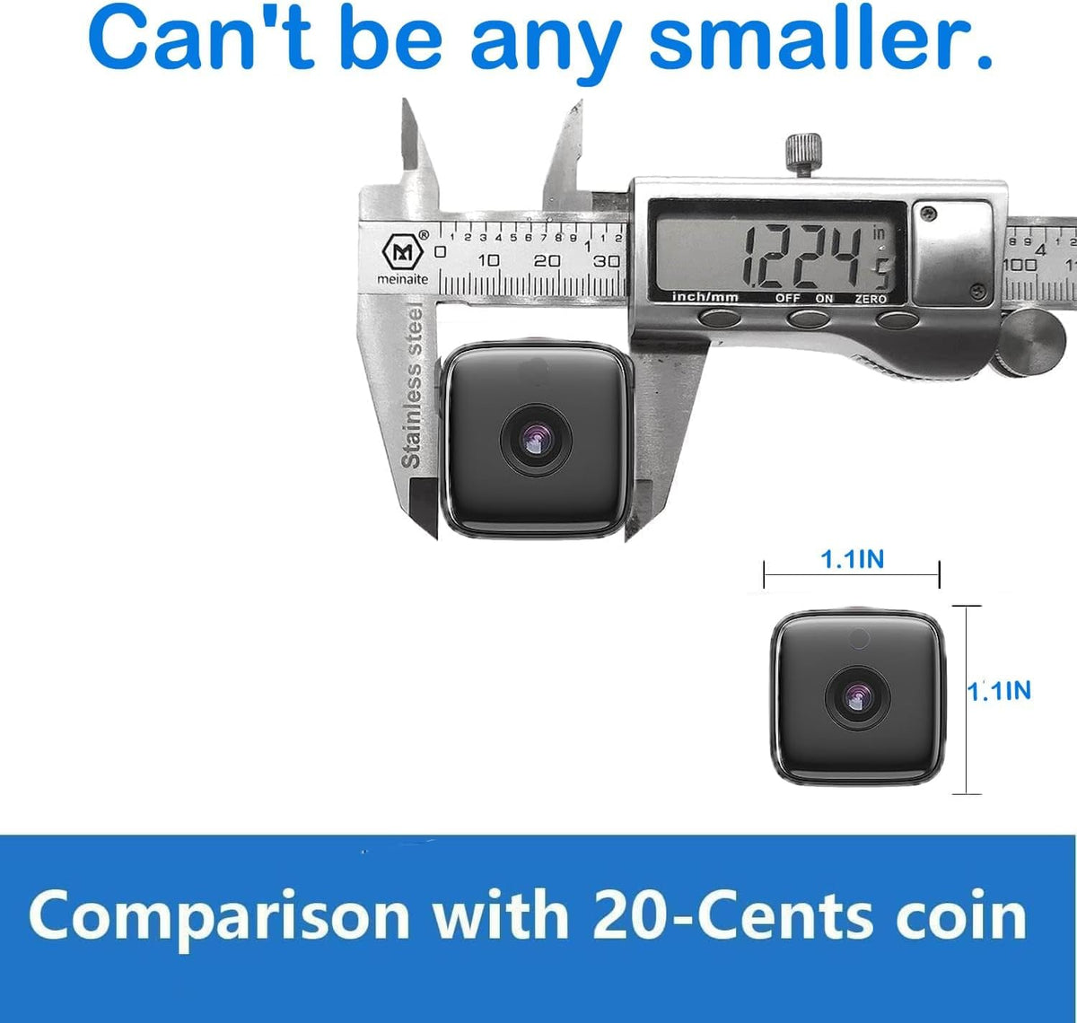 Indoor Camera with Night Vision, Motion Detection, and Wi-Fi Access
