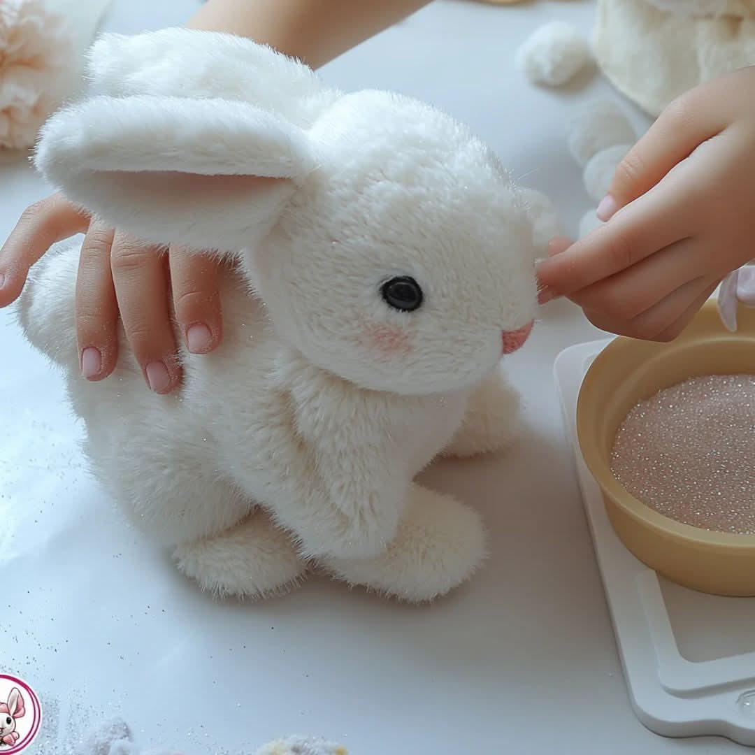 Animated Bunny Plush Toy | Realistic Hopping Rabbit for Kids