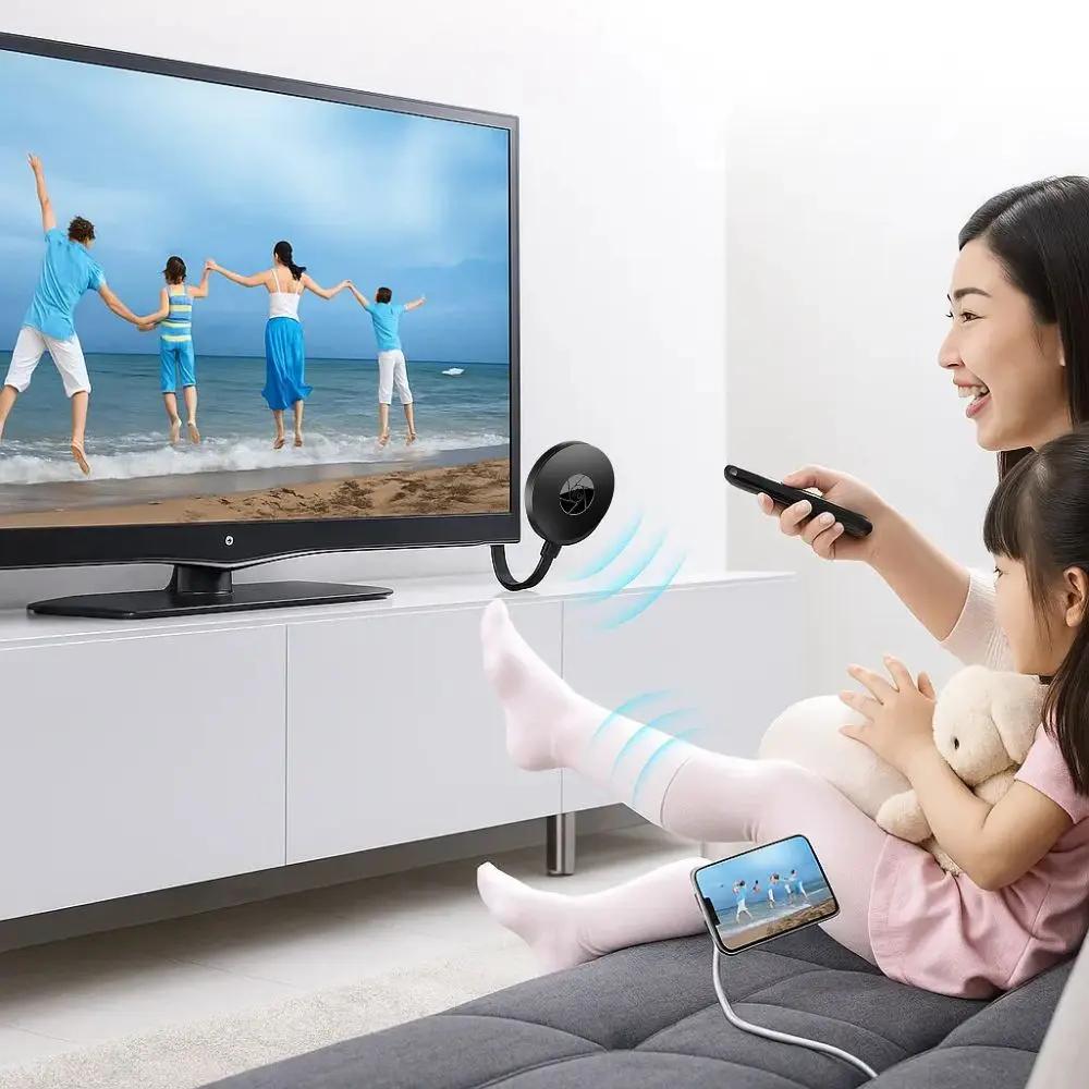 Wireless 1080p Screen Mirroring Adapter – Instantly Stream Content on the Big Screen
