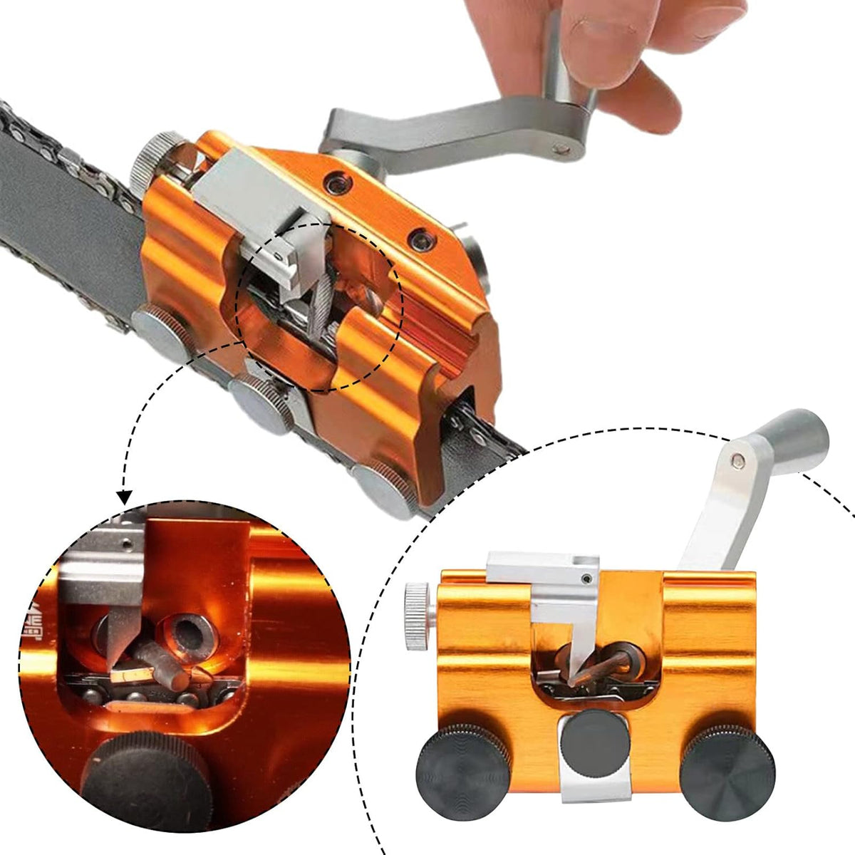 Manual Chainsaw Sharpener | Achieve Even Sharpness in Minutes