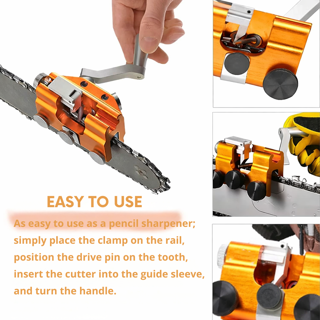 Manual Chainsaw Sharpener | Achieve Even Sharpness in Minutes