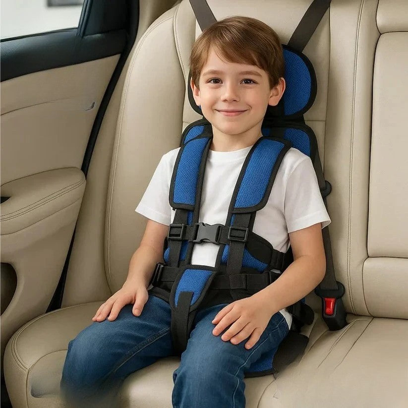 Foldable Travel Child Seat | Quick Setup with Harness System for On-the-Go Use
