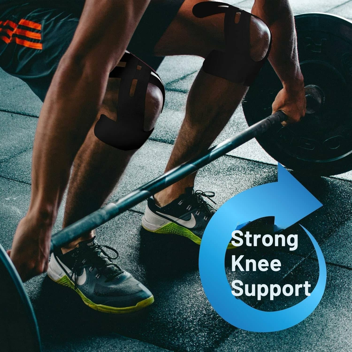 Knee Bandage | Pre-Cut Kinesiology Tape | Breathable Knee Support
