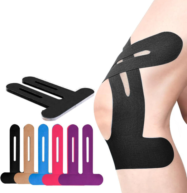 Knee Bandage | Pre-Cut Kinesiology Tape | Breathable Knee Support