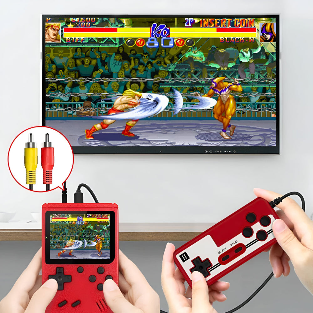 Compact Retro Gaming Console Featuring 400 Classic Games