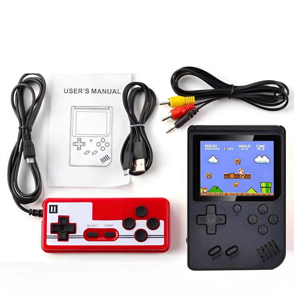 Compact Retro Gaming Console Featuring 400 Classic Games