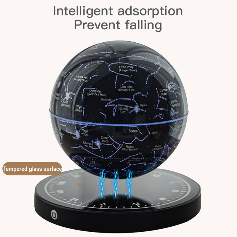 Rotating Floating Constellation Lamp with Magnetic Levitation