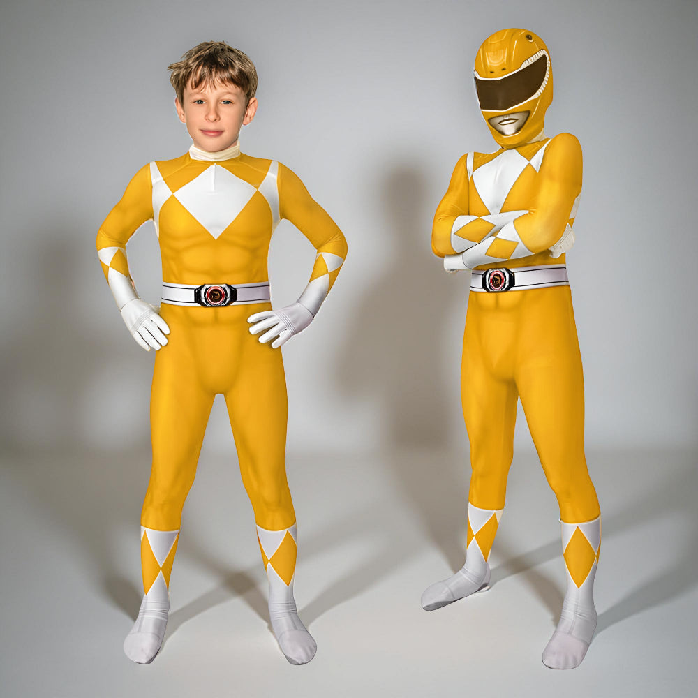Kids' Superhero Jumpsuit Costume with Mask