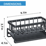 Rust-Free Kitchen Sink Rack with Towel Holder