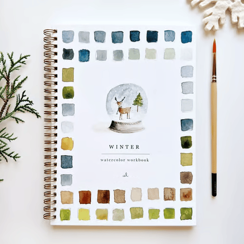 Art Book | Watercolor Workbook for Beginners | Step-by-Step Painting Guide
