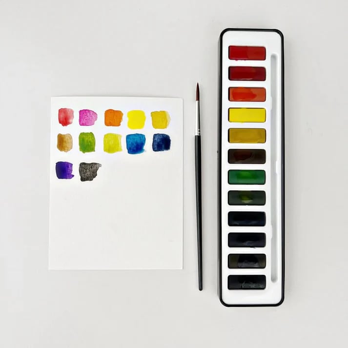Art Book | Watercolor Workbook for Beginners | Step-by-Step Painting Guide