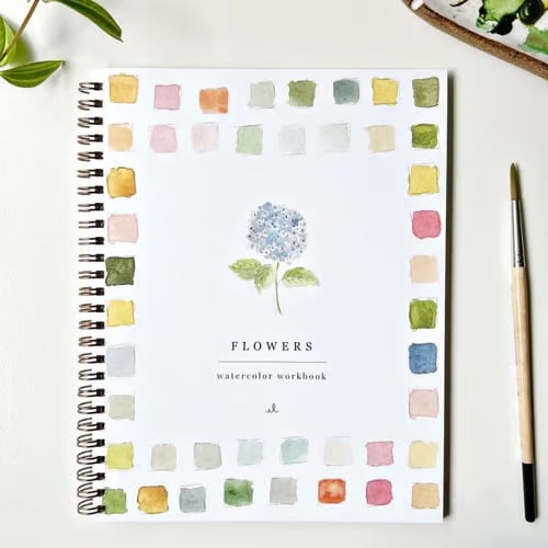 Art Book | Watercolor Workbook for Beginners | Step-by-Step Painting Guide