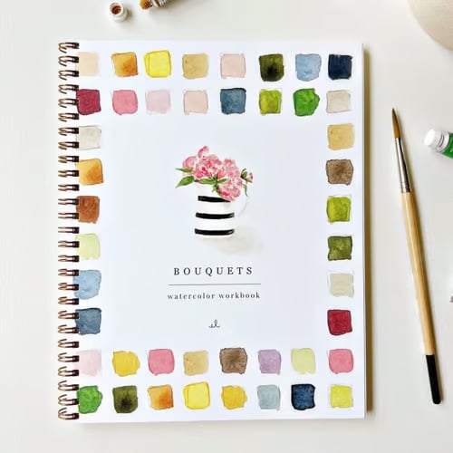 Art Book | Watercolor Workbook for Beginners | Step-by-Step Painting Guide