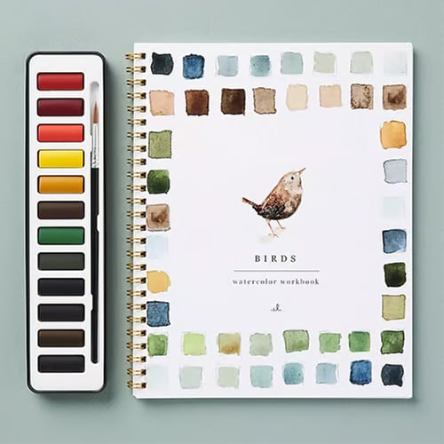 Art Book | Watercolor Workbook for Beginners | Step-by-Step Painting Guide