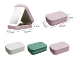 LED Cosmetic Mirror Box | 3 Lighting Modes | Organizer & Travel Case | Touch Control