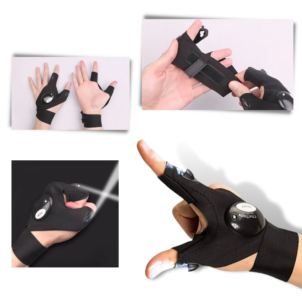 Waterproof LED Work Gloves for Repairs and Outdoor Activities