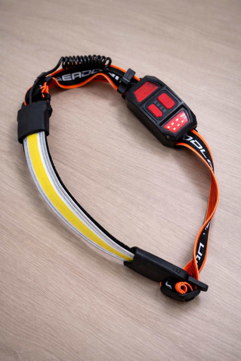 Rechargeable Headlamp 1000 Lumens, 230° Wide Angle, Waterproof, 2-Pack, Orange