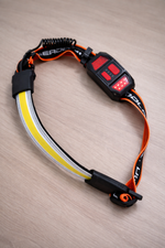 Rechargeable Headlamp 1000 Lumens, 230° Wide Angle, Waterproof, 2-Pack, Orange