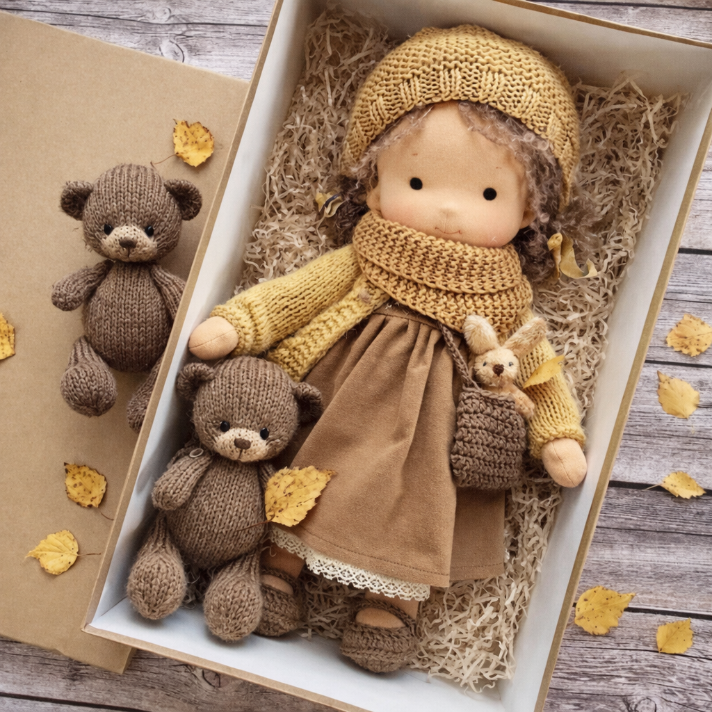 Creative Fabric Doll in Waldorf Style for Kids
