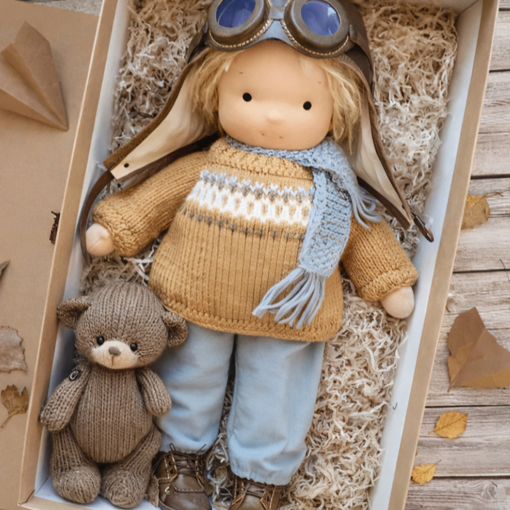 Creative Fabric Doll in Waldorf Style for Kids