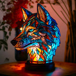 Animal-Themed Decorative Stained Glass Table Lamp