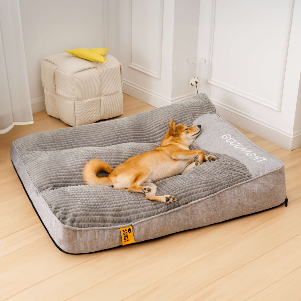 Thick Scratch-Resistant Spine Protection Dog Bed