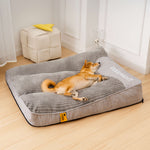 Thick Scratch-Resistant Spine Protection Dog Bed