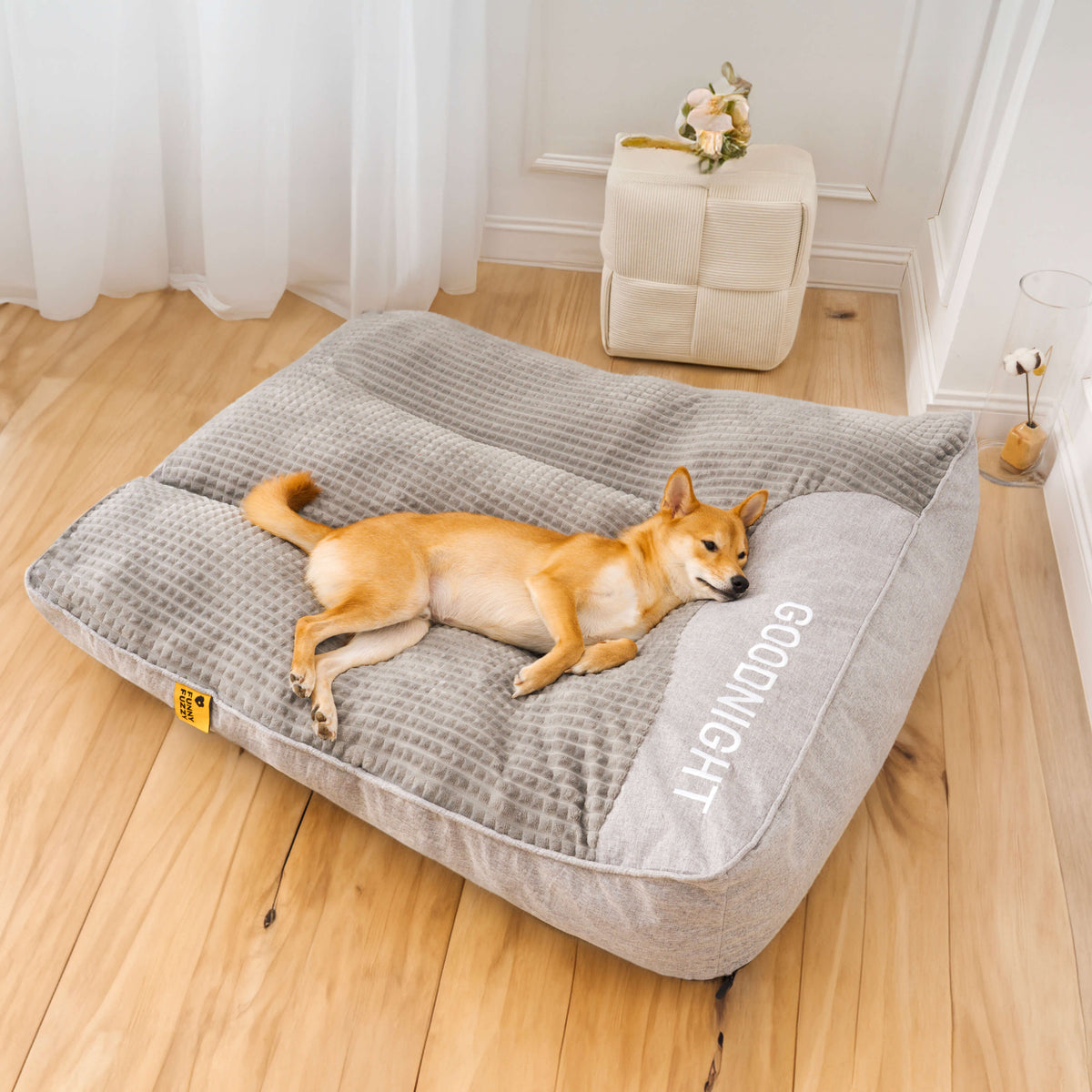 Thick Scratch-Resistant Spine Protection Dog Bed