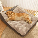 Thick Scratch-Resistant Spine Protection Dog Bed