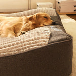 Thick Scratch-Resistant Spine Protection Dog Bed