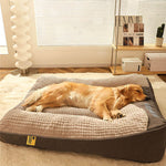 Thick Scratch-Resistant Spine Protection Dog Bed