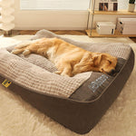 Thick Scratch-Resistant Spine Protection Dog Bed